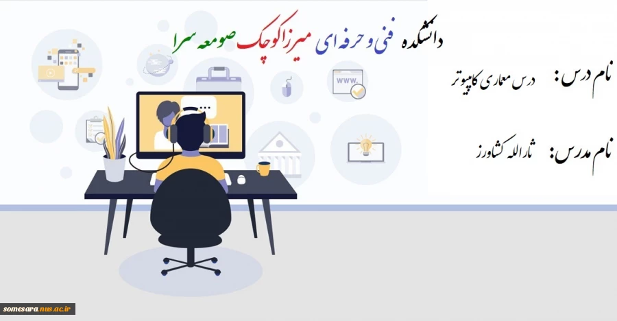 معماری کامپیوتر جلسه چهارم دانشکده فنی و حرفه ای صومعه سرا  -  مدرس ثارالله کشاورز 2