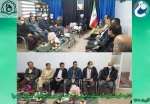 به مناسبت هفته پژوهش رییس و معاونین پژوهشی و شورا پژوهشی مراکز آموزس عالی شهرستان صومعه سرا شامل دانشگاه منابع طبیعی،دانشگاه آزاد اسلامی،دانشگاه پیام نور،دانشکده فنی و حرفه ای،حوزه علمیه در دفتر امام جمعه با امام جمعه شهرستان جناب حجت السلام و المسلمین حا